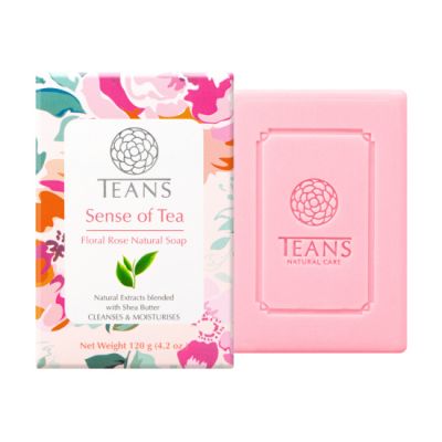 TEANS Sense of Tea Floral Rose Natural Soap